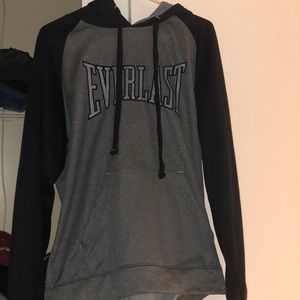 Oversized hoodie. Name “everlast” across it